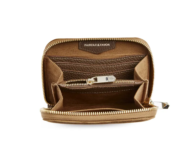 Fairfax and Favor Mini Salisbury Purse Tan-1